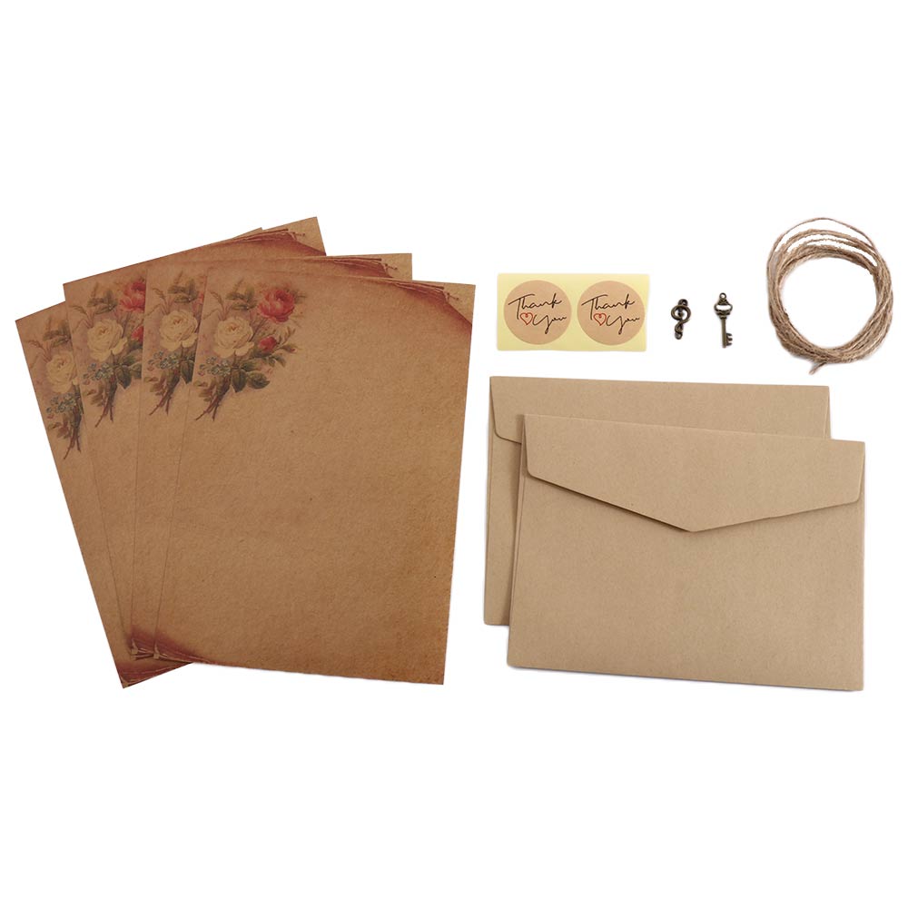 Letter Envelope Kraft - Papel Kraft Marrón para Papelería con