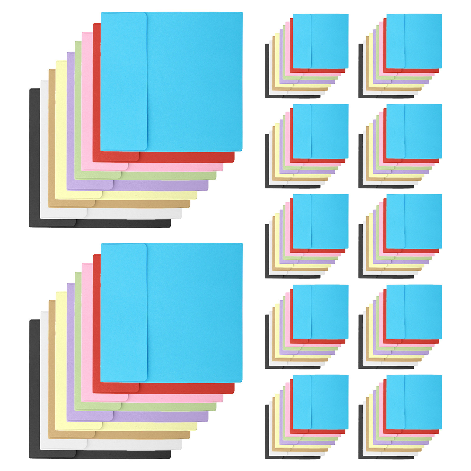 Letter Envelope Kraft - 100 Sobres Kraft en Blanco de