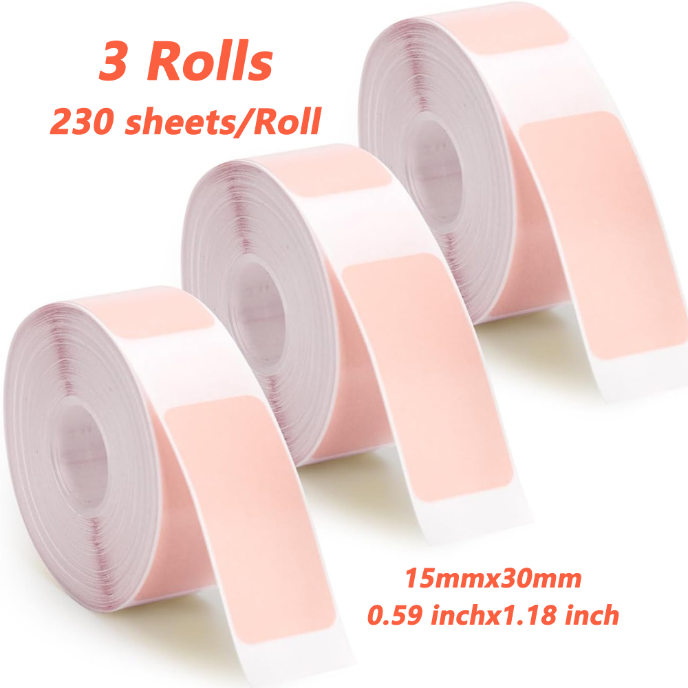Label Printer Tape - 1~10 Rollos de Cinta Adhesiva Térmica