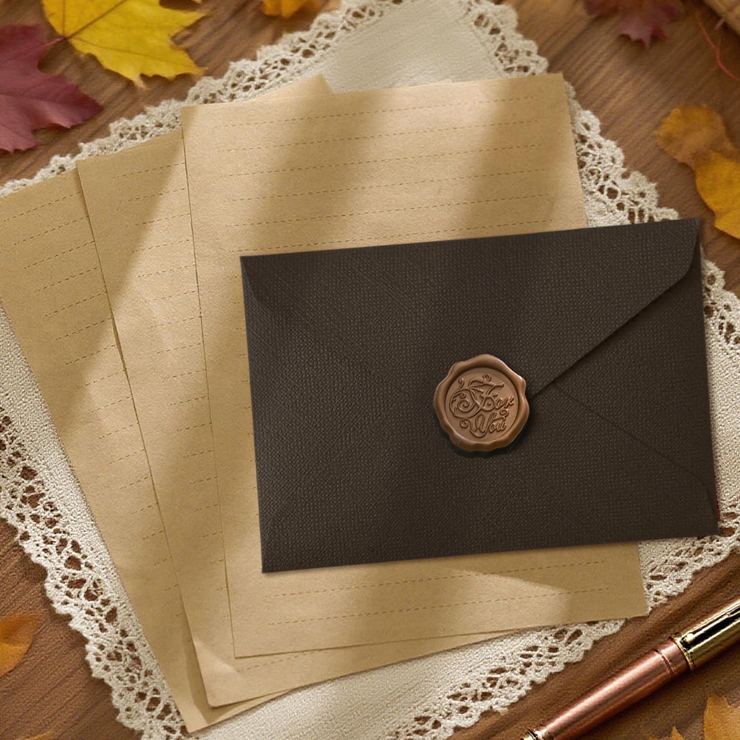Juego de 22 Piezas de Papel pa - Letter Envelope Kraft reseña y precio