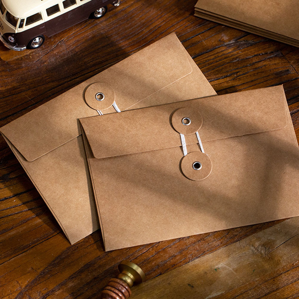 30 sobres de papel kraft vinta - Letter Envelope Kraft reseña y precio