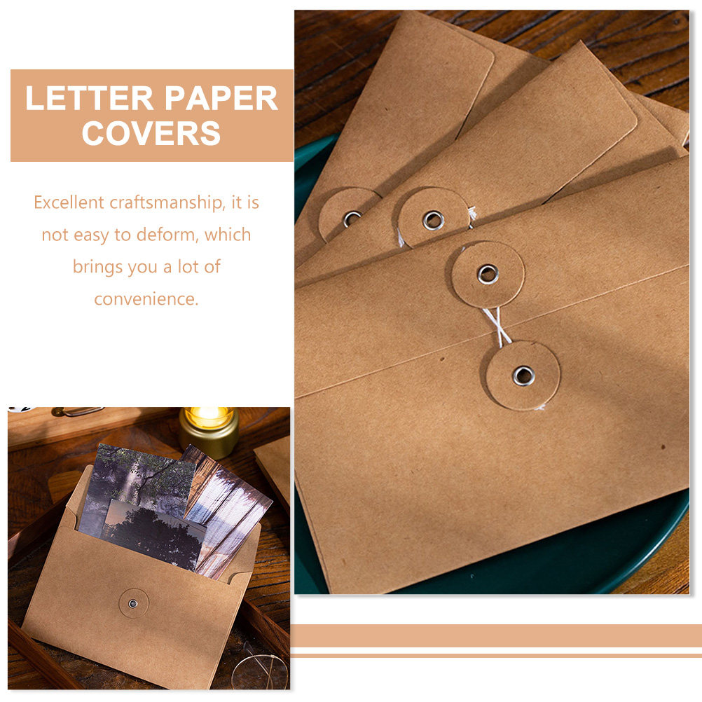 30 sobres de papel kraft vinta - Letter Envelope Kraft reseña y precio