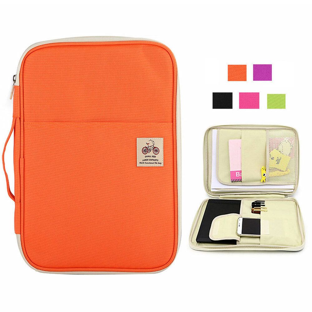 Cartera de viaje A4 con cremal - Portfolio Folder Zip reseña y precio
