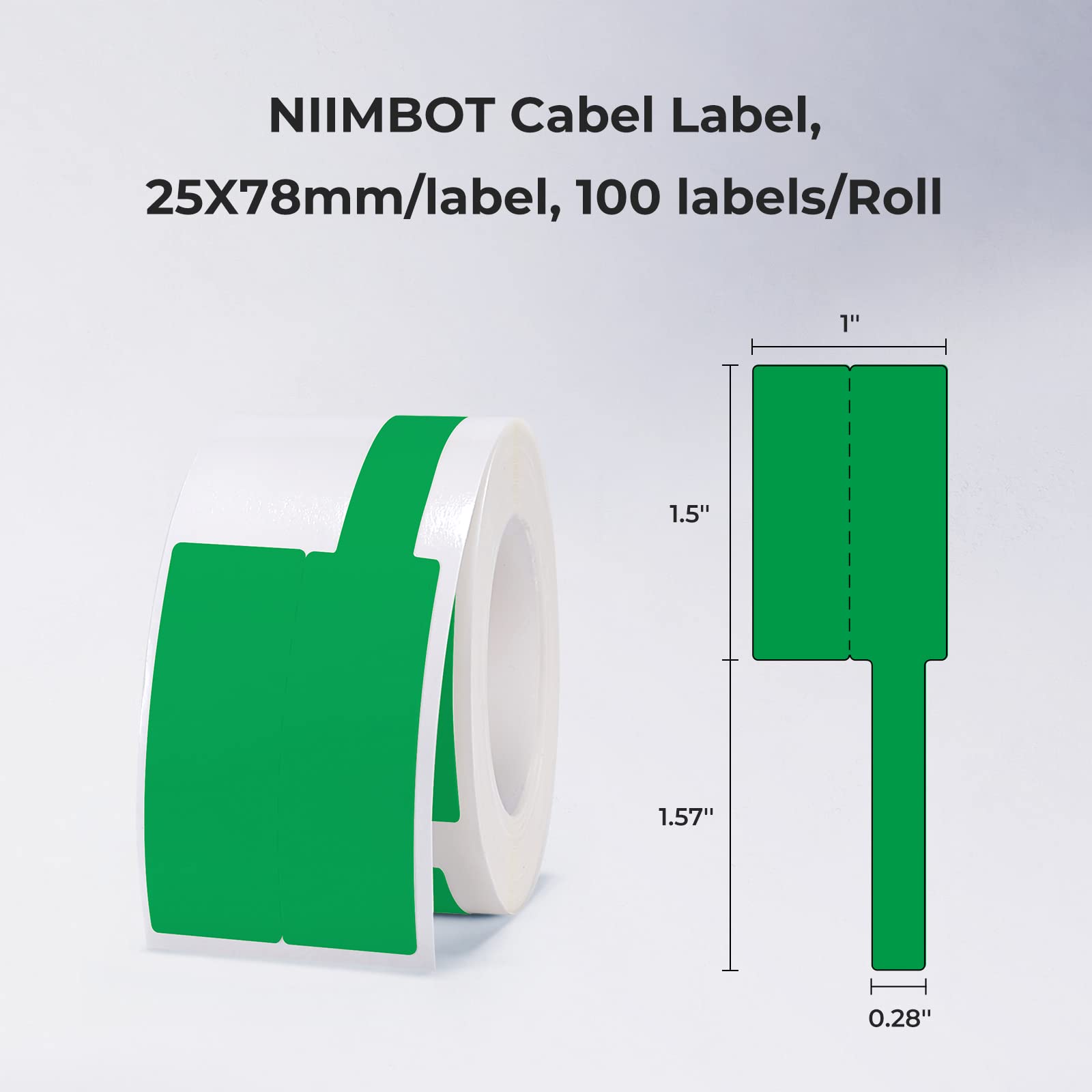 Etiquetas de cable de color Ni - Label Printer Tape reseña y precio