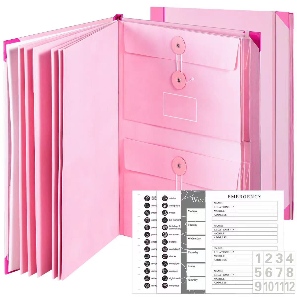 Carpetas de archivos con etiqu - Portfolio Folder Zip reseña y precio