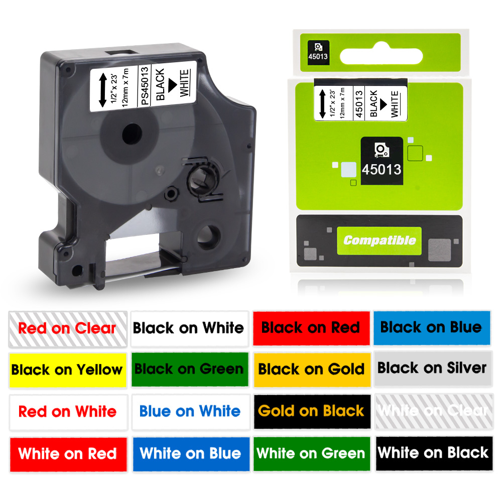 Cartucho de etiquetas de 12mm  - Label Printer Tape reseña y precio