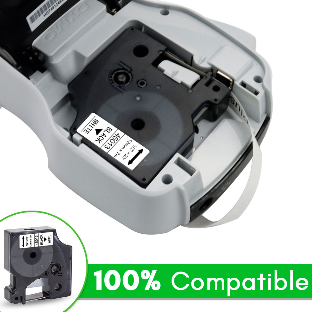 Cartucho de etiquetas de 12mm  - Label Printer Tape reseña y precio