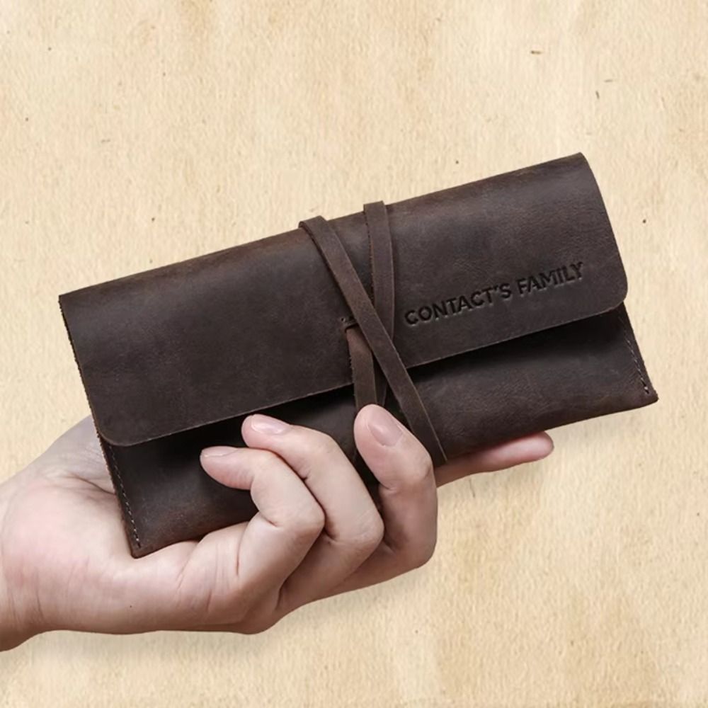 Estuche de lápices de cuero re - Pen Pouch Roll reseña y precio
