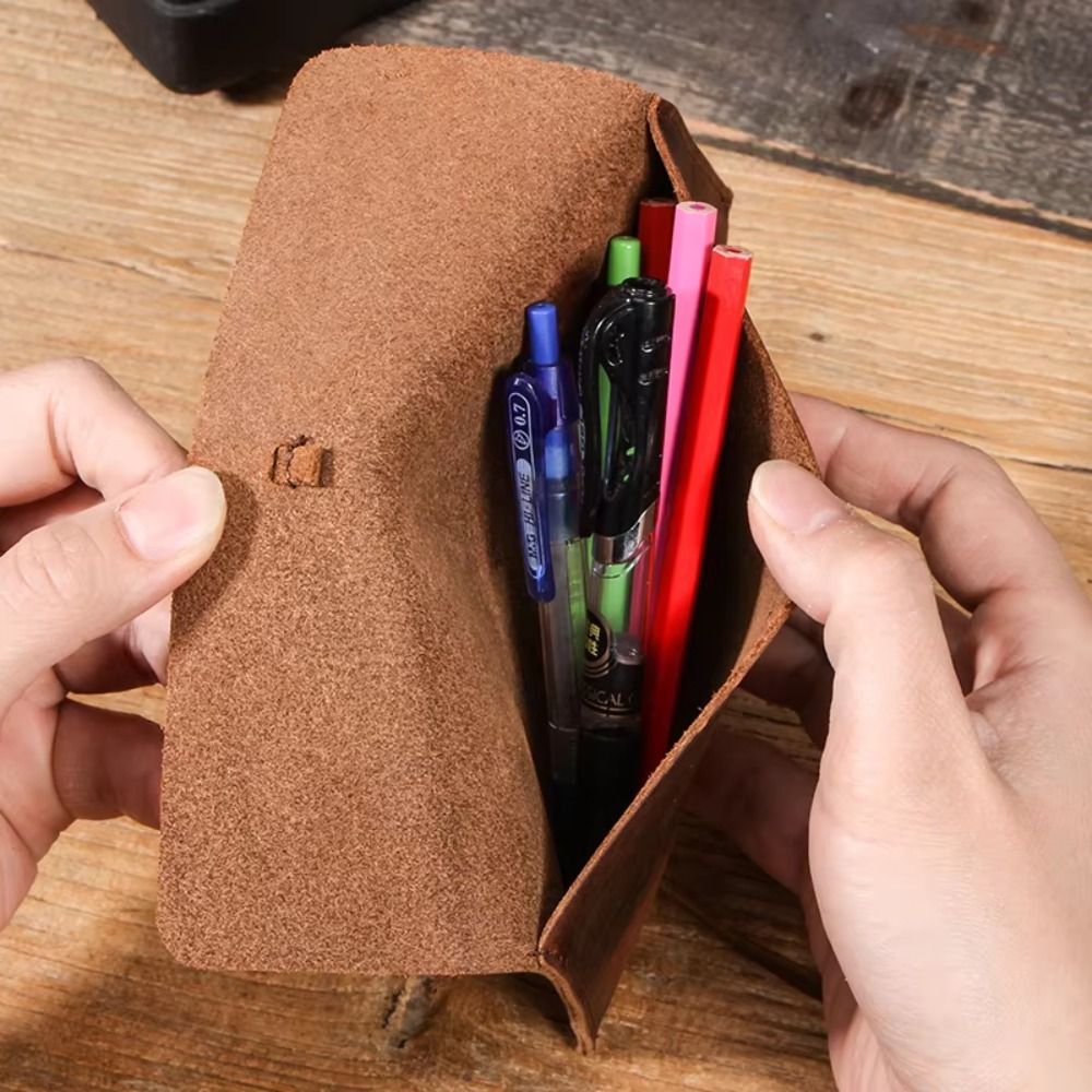 Estuche de lápices de cuero re - Pen Pouch Roll reseña y precio